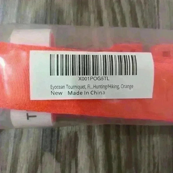 EYOCEAN Tourniquet 1 Pack Fishing Hunting Hiking Orange Emergency Preparation - Picture 5 of 8